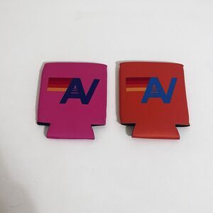Aviator Nation Koozie Can Coolers Sleeves Lot of 2 Pink Tiger Orange La Jolla CA